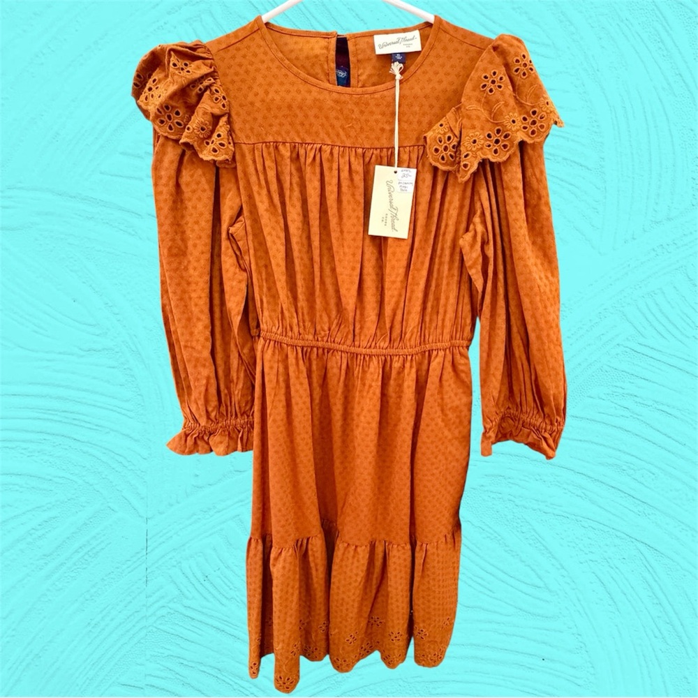 Universal Thread New with Tags Women’s XS Dress Eyelet Burnt Orange Rust Prarie